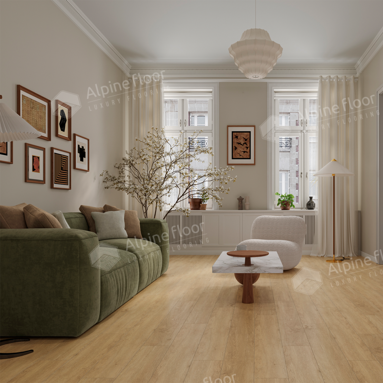 Кварцвинил Alpine Floor Grand Sequoia 5 мм Еco 11-608 Миндаль