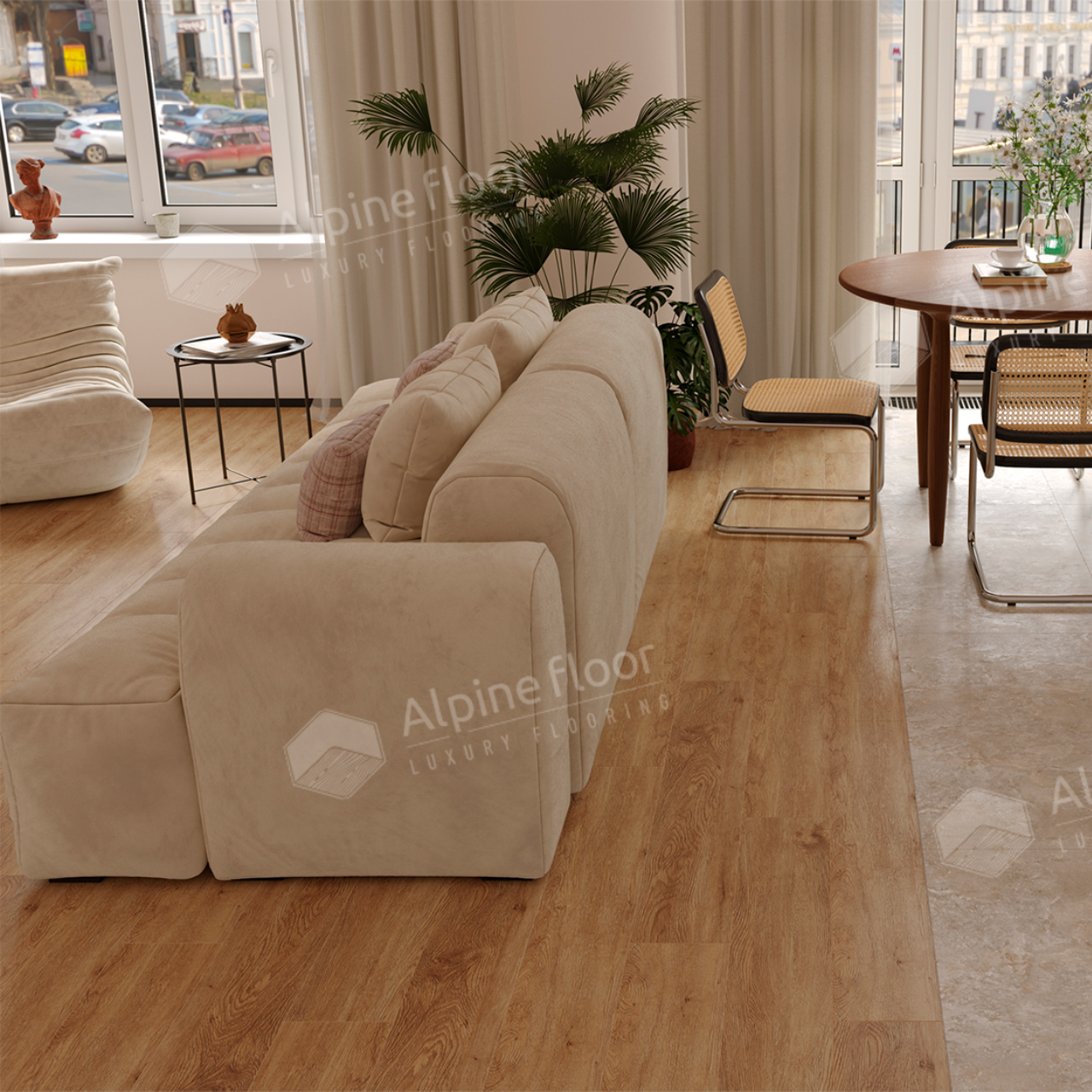Кварцвинил Alpine Floor Grand Sequoia 5 мм Еco 11-1008 Макадамия