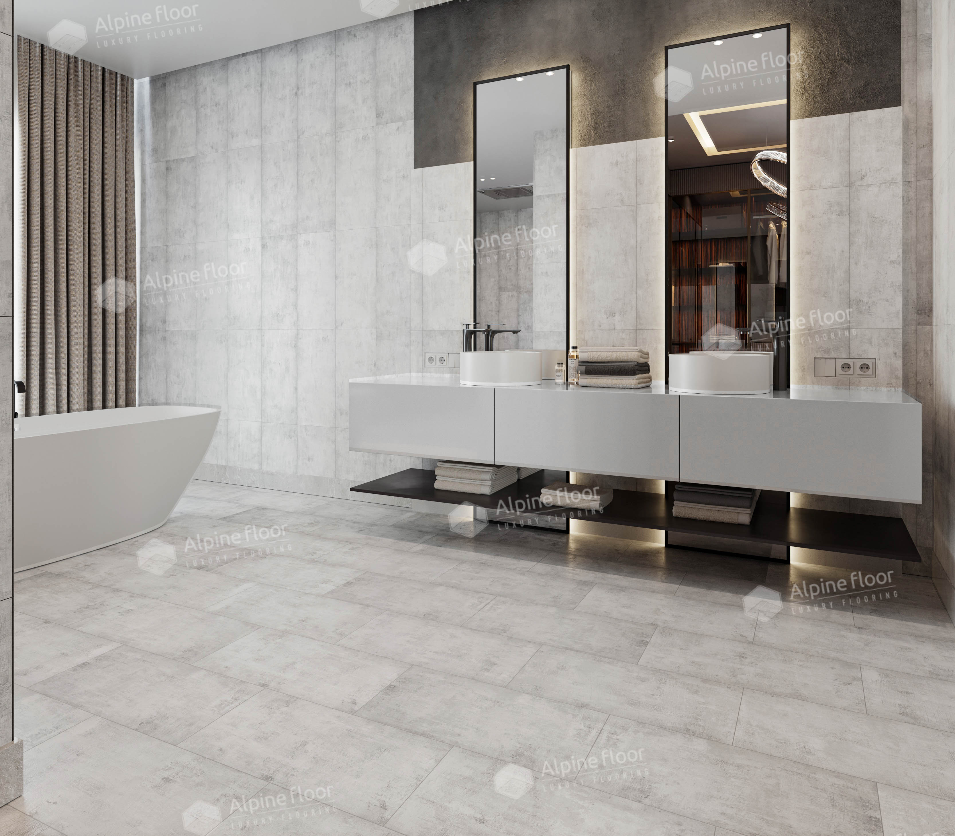 Кварцвинил Alpine Floor Stone Mineral Core Еco 4-18 Сумидеро