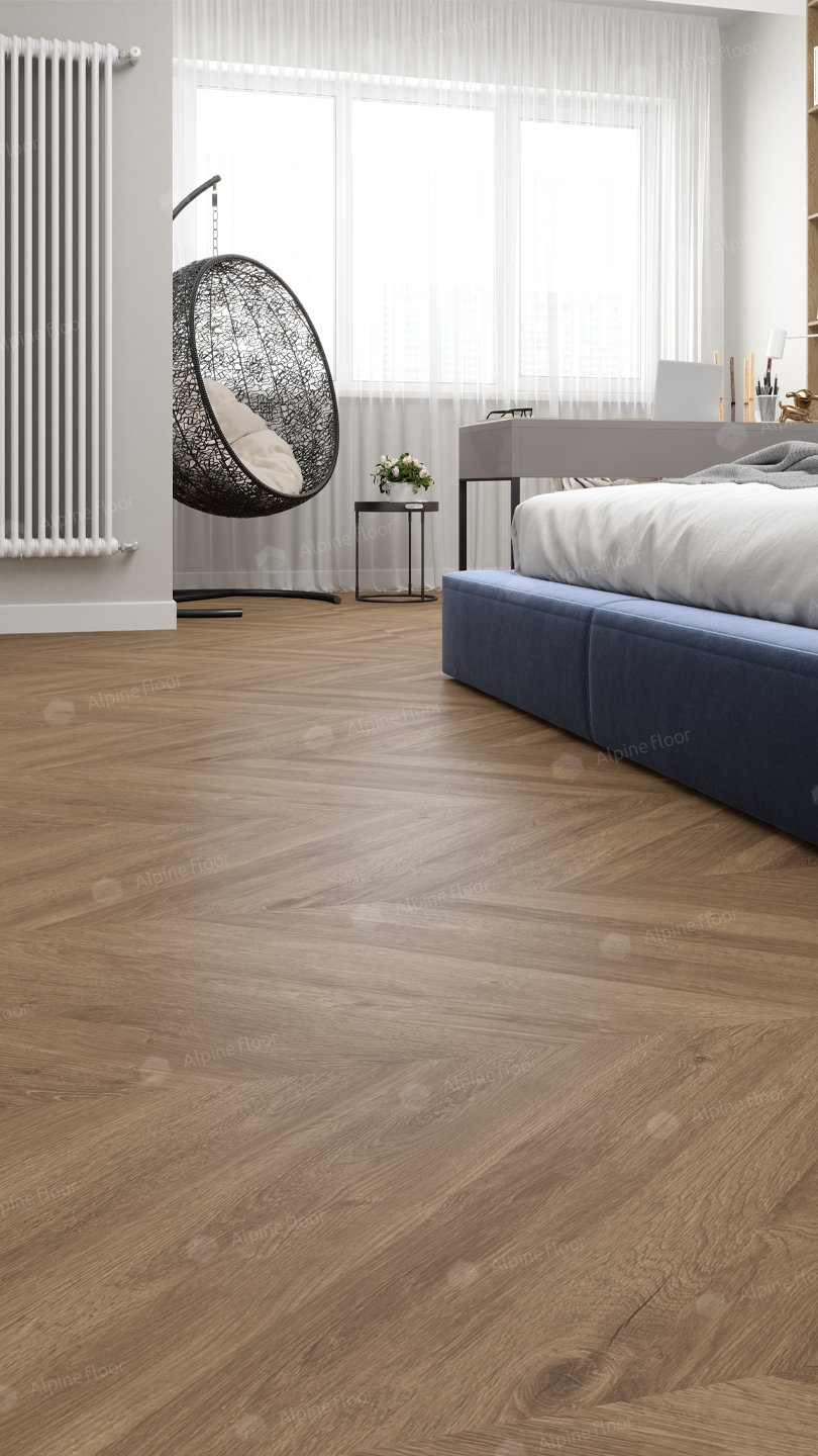 Кварцвинил Alpine Floor Easy Line Еco 3-25 Французская елочка
