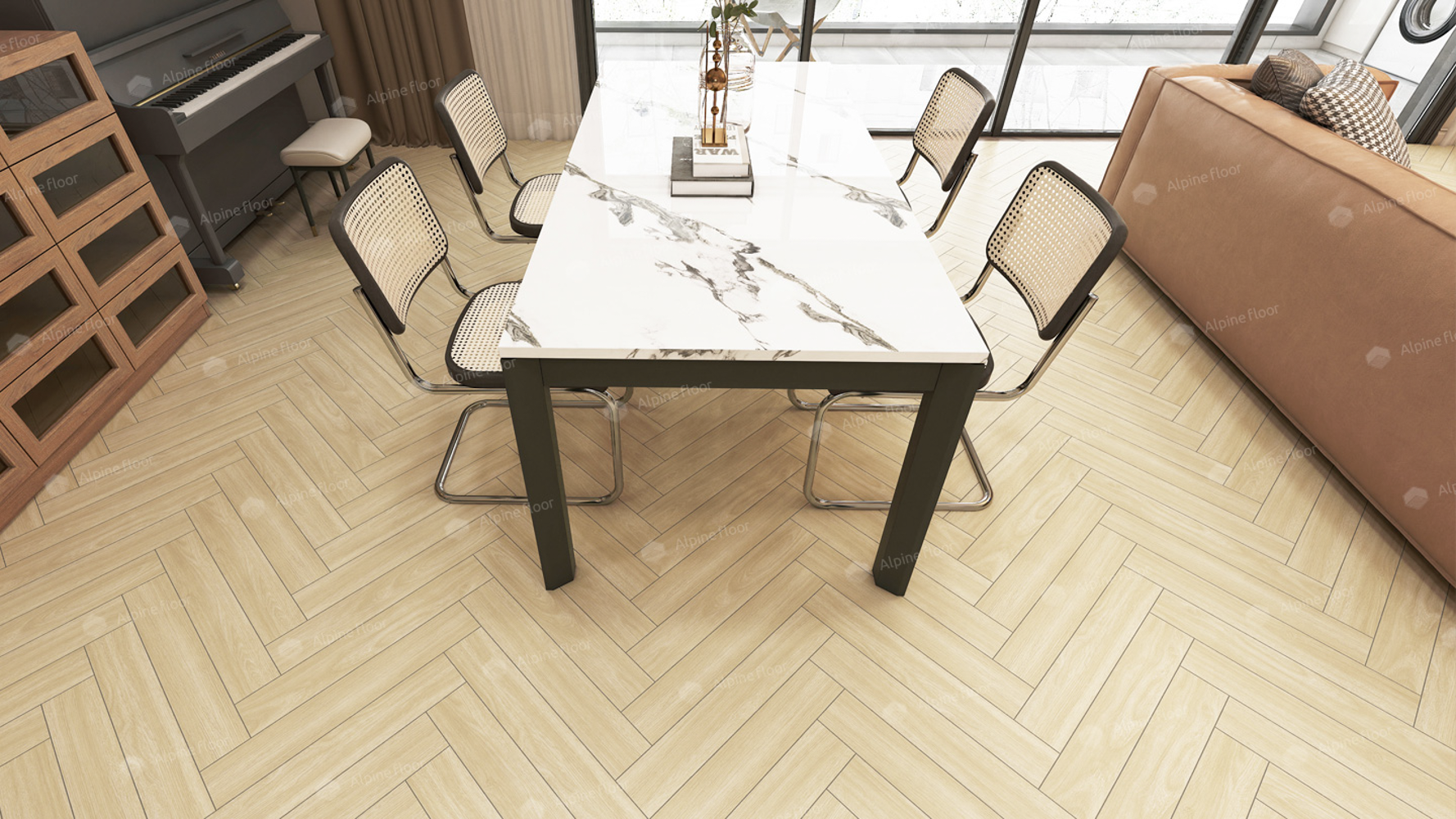 Ламинат AlpineFloor Herringbone 10 LF107-05 Дуб Тоскана