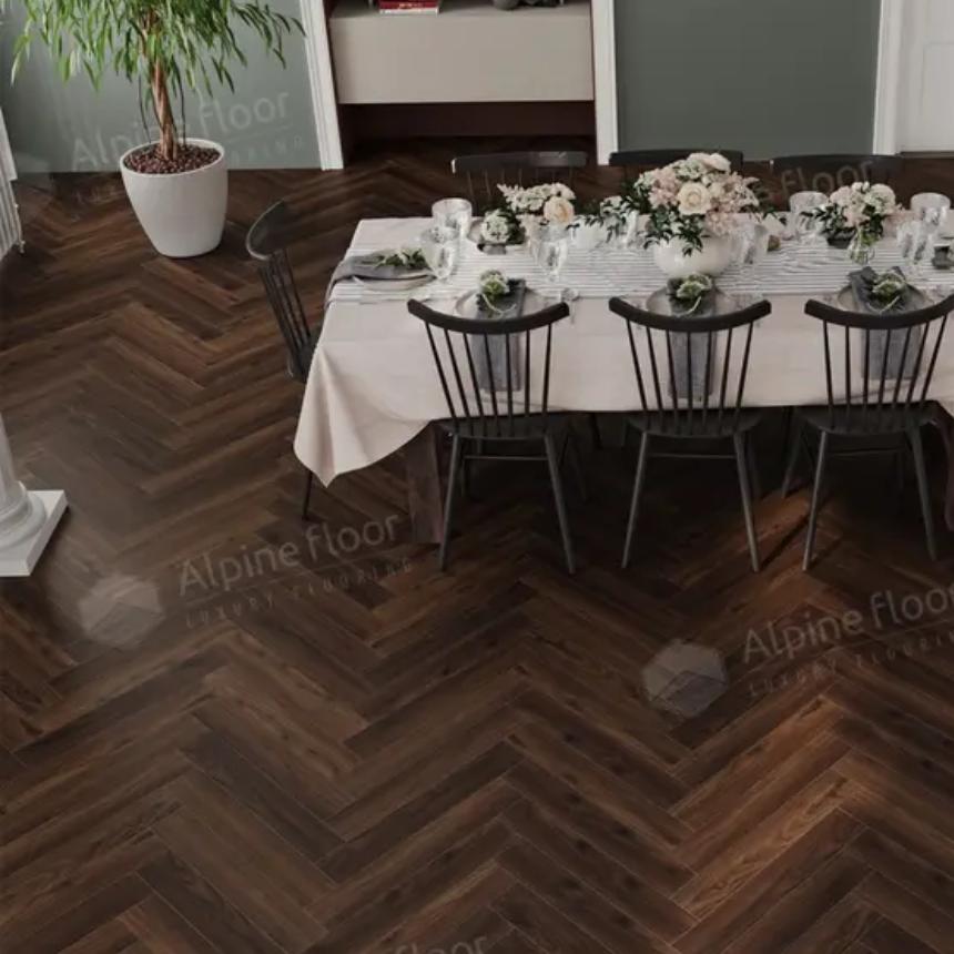 Ламинат AlpineFloor Herringbone 10 LF107-14  Дуб Абруццо