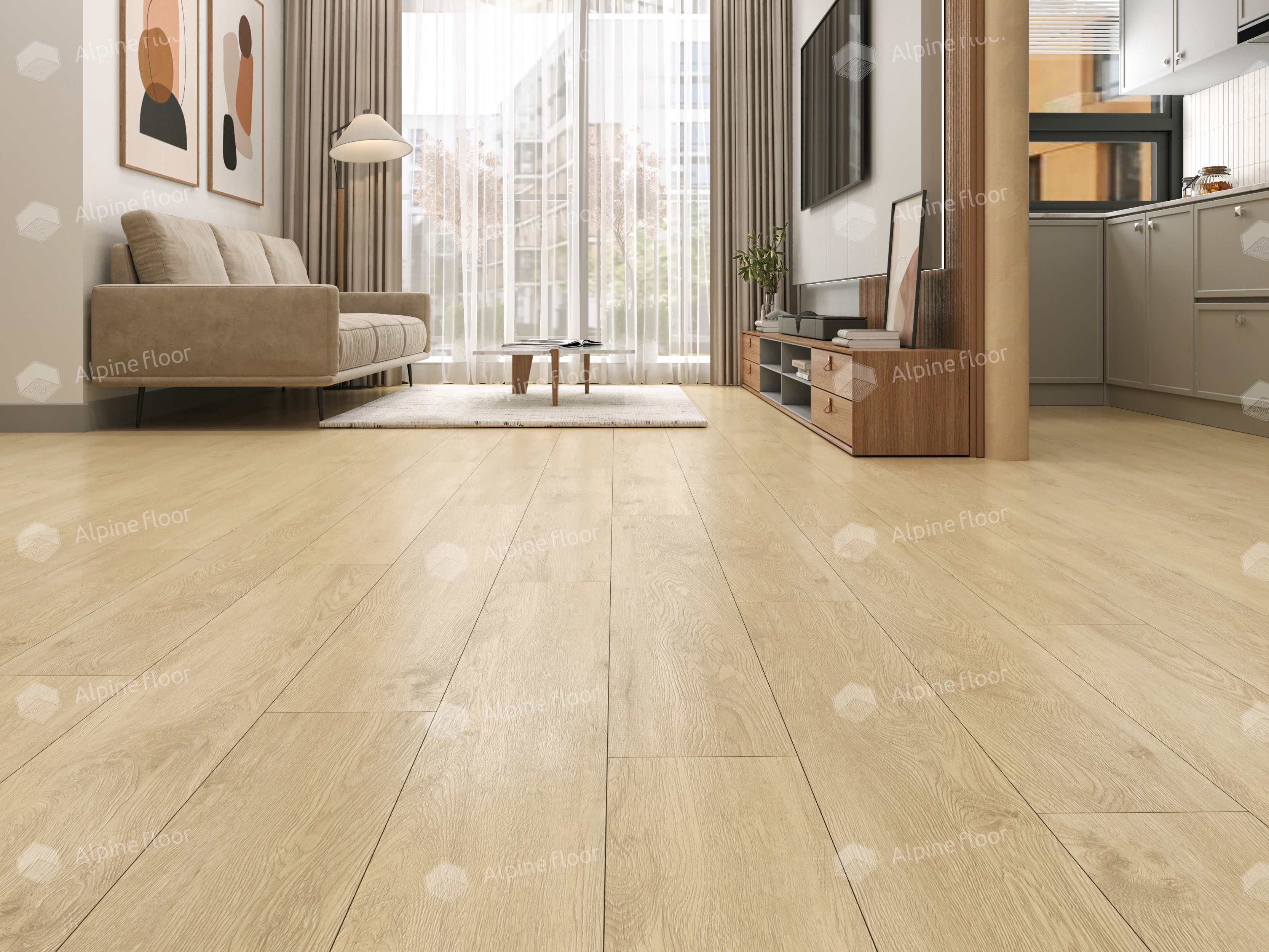 Кварцвинил Alpine Floor Easy Line Еco 3-31 Камфора 