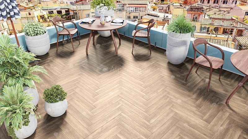 Кварцвинил Alpine Floor Parquet Lvt Eco 16-10 Макадамия