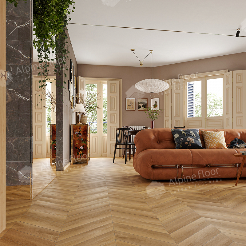 Кварцвинил Alpine Floor Chevron Alpine Eco 18-18 Баварский лес