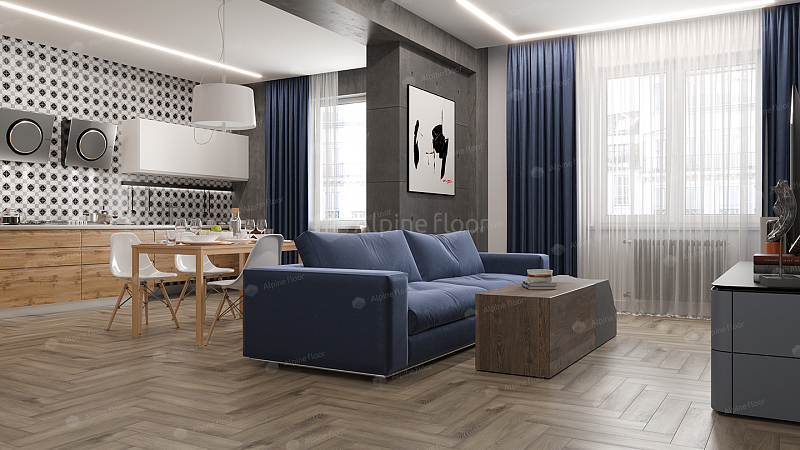 Кварцвинил Alpine Floor Parquet Lvt Eco 16-15 Дуб Исида