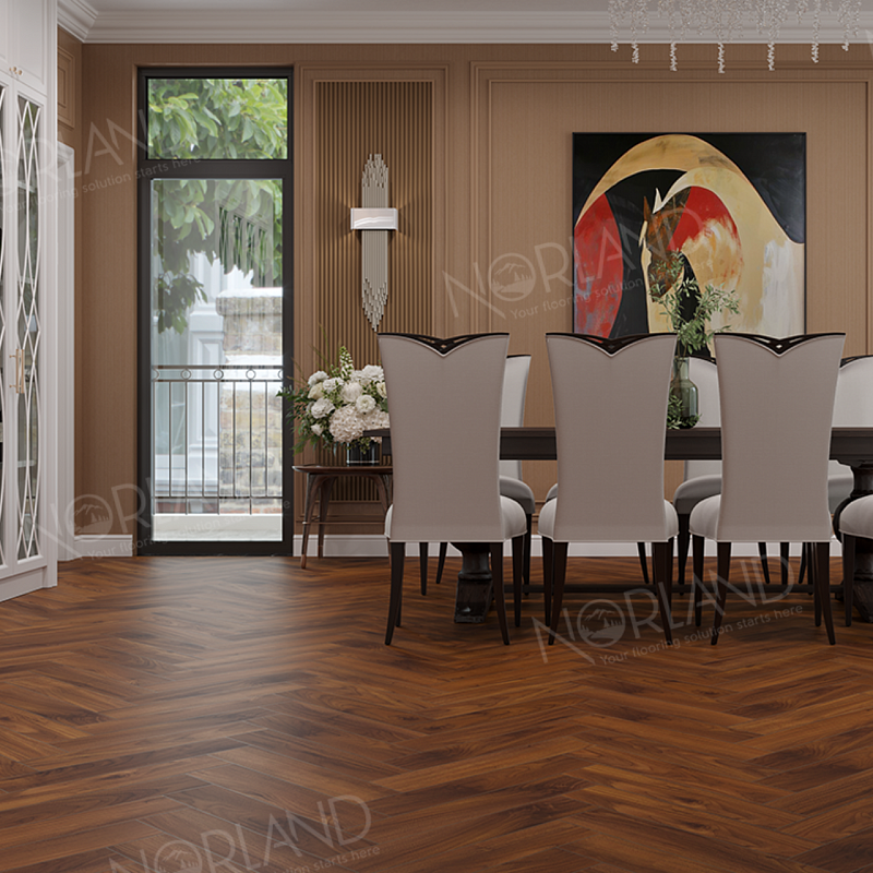 Ламинат Norland Herringbone Elegant Strong LF304-19 Орех Кипр