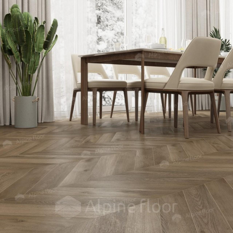 Кварцвинил Alpine Floor Chevron Alpine Lvt Eco 20-4 Дуб Насыщенный