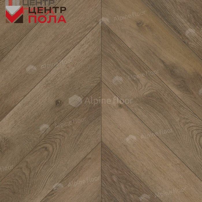 Кварцвинил Alpine Floor Chevron Alpine Lvt Eco 20-4 Дуб Насыщенный