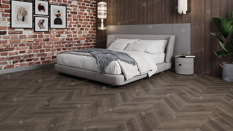 Кварцвинил Alpine Floor Chevron Alpine Eco 18-9 Дуб Антарес