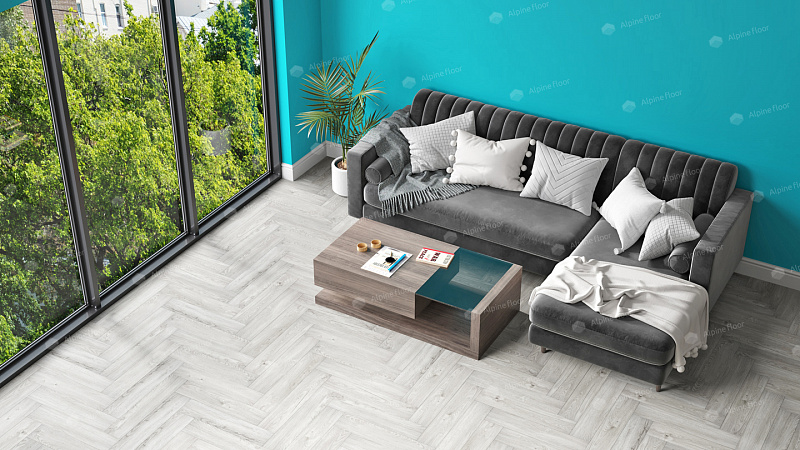 Кварцвинил Alpine Floor Parquet Light Еco 13-11 Дуб Снежный