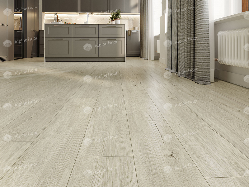 Кварцвинил Alpine Floor Sequoia Lvt Еco 6-8 Секвойя Снежная