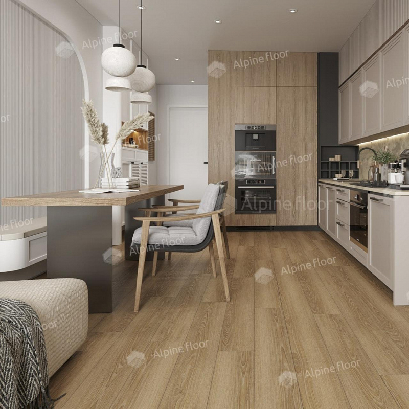 Кварцвинил Alpine Floor Easy Line Еco 3-38 Дуб Сантана