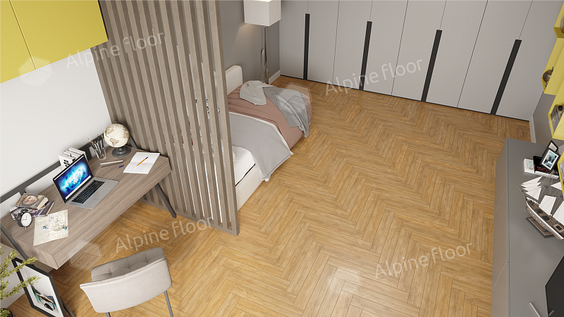 Ламинат AlpineFloor Herringbone 8 Pro LF102-4 Дуб Тулуза