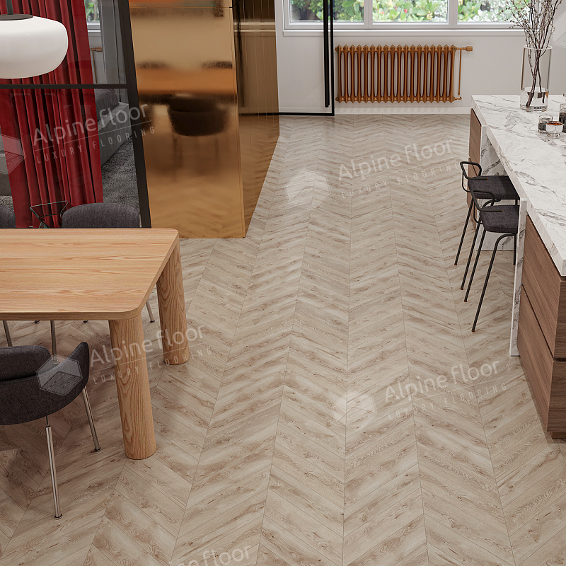 Кварцвинил Alpine Floor Chevron Alpine Eco 18-21 Гикори