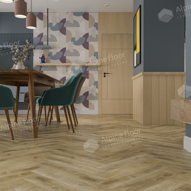 Кварцвинил Alpine Floor Parquet Light Еco 13-34 Дуб Кастор