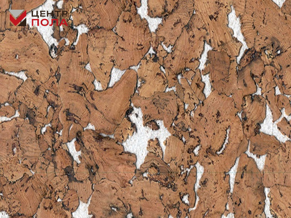 Настенное клеевое пробковое покрытие CorkStyle Wall Design Monte White