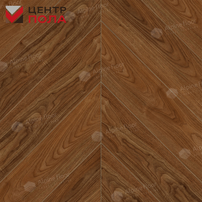 Кварцвинил Alpine Floor Chevron Alpine Eco 18-22 Орех Нойер